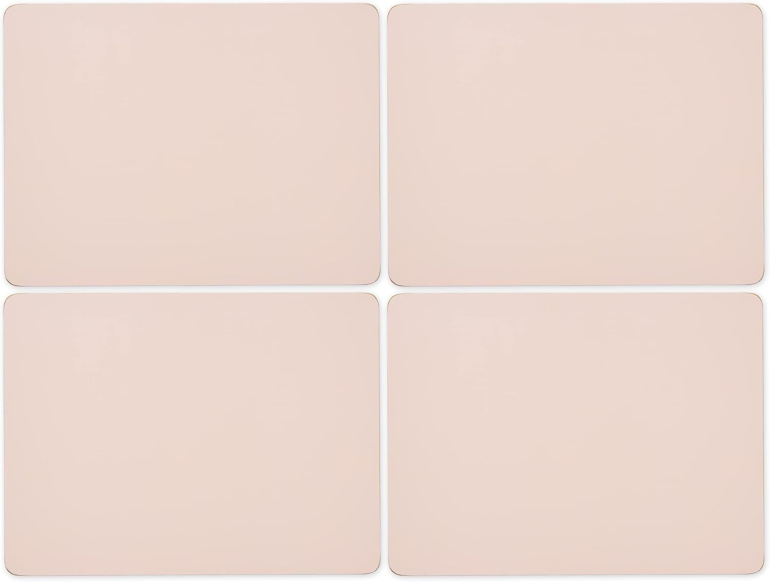 Pale Pink Cork Backed Large Placemats Set of 4