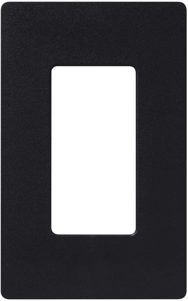 Midnight Black Satin 1-Gang Decorator Wallplate