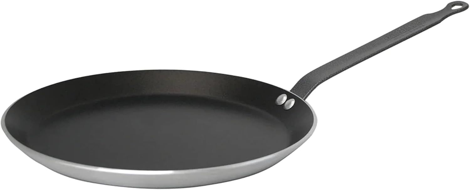 de Buyer 8.75" Nonstick Crepe and Tortilla Pan with Steel Handle