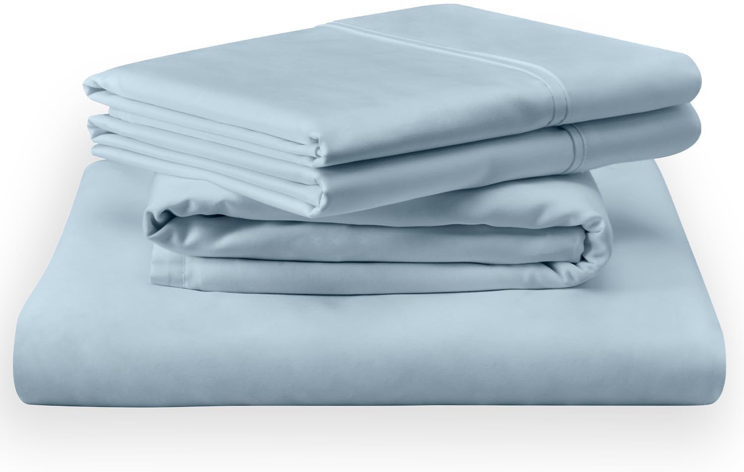 King Sleepy Blue Cotton Sheet Set with Snug Fit