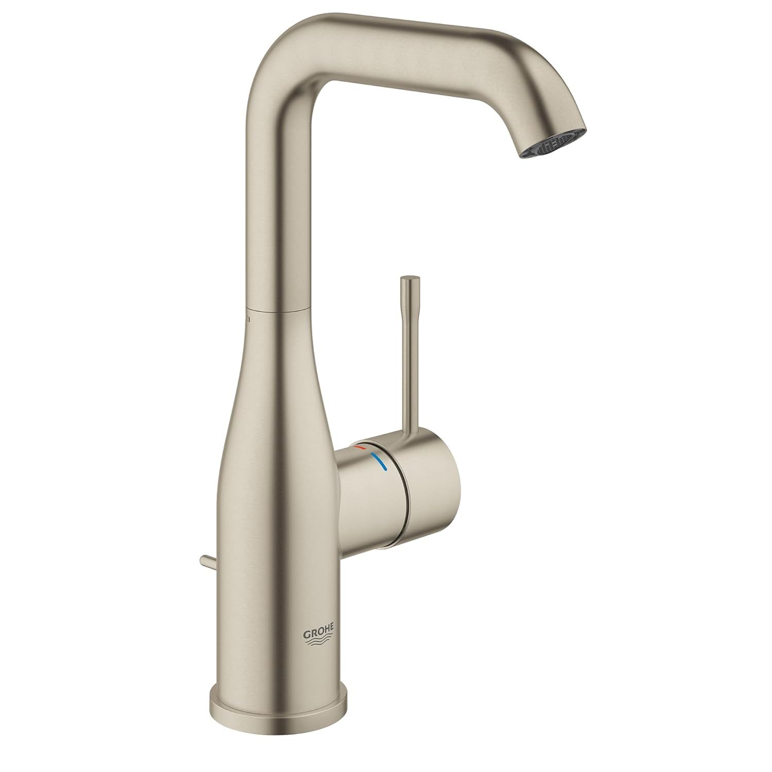 Essence Brushed Nickel Single-Handle Modern Bathroom Faucet