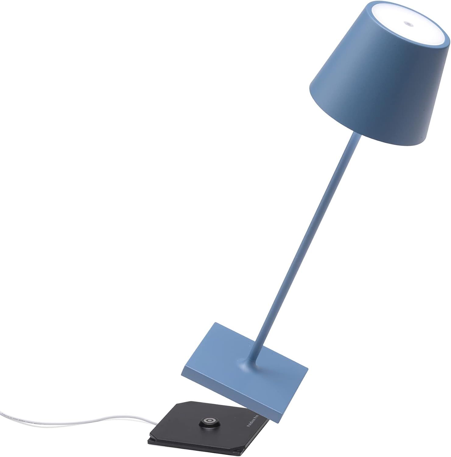 Blue Cordless Touch Adjustable Outdoor LED Table Lamp