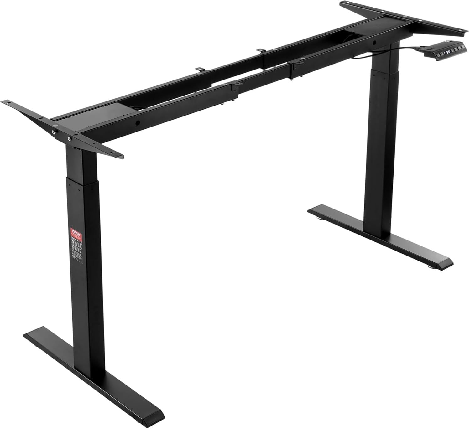 Black Dual Motor Adjustable Standing Desk Frame