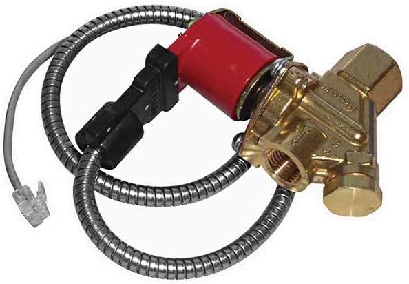 24-Volt Brass Solenoid Valve Assembly with Armored Cable