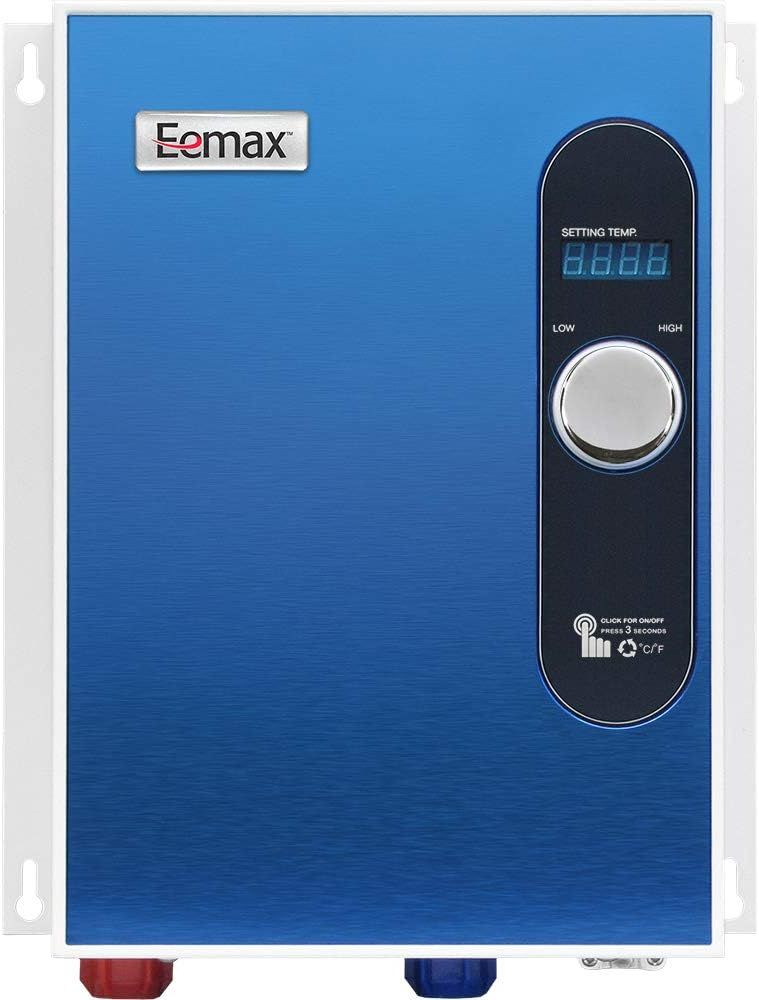 Eemax Blue Electric Tankless Water Heater with Digital Display