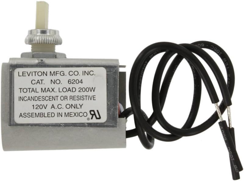 Silver Single Pole Rotary Dimmer Switch