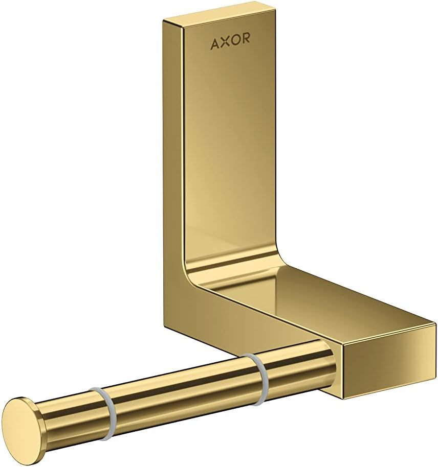 Polished Gold Optic Rectangular Toilet Paper Holder