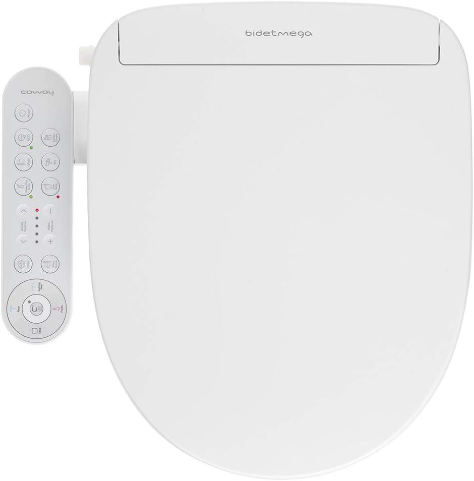 Coway Bidetmega 200 Round White Heated Bidet Seat