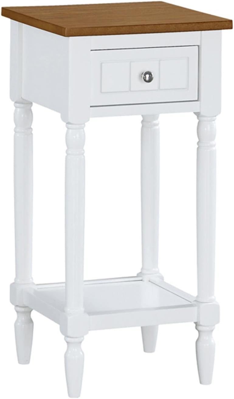 Gray Rectangular Wood Accent Table with Storage