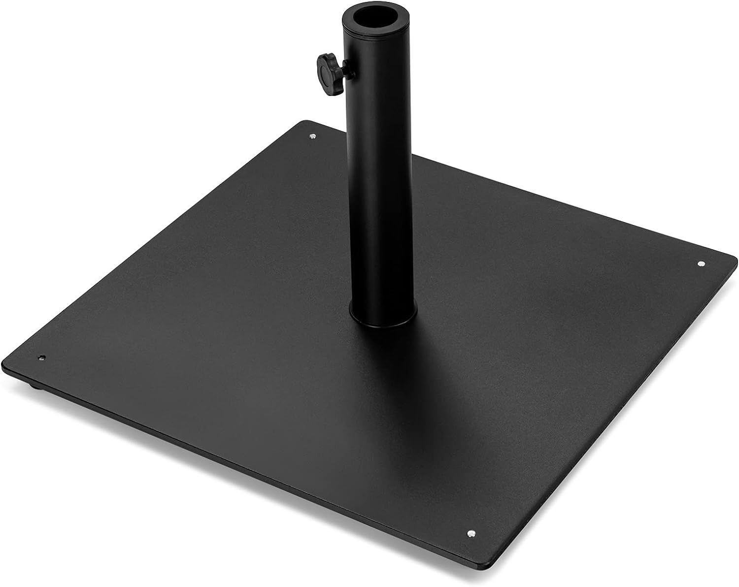 Black Heavy Duty Metal Square Umbrella Base with Adapters