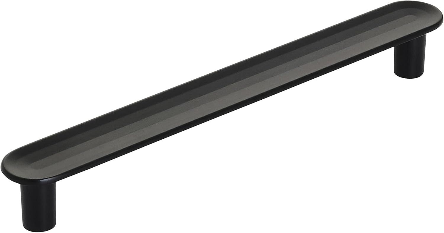 Matte Black Modern Cabinet Bar Pull with Mounting Hardware