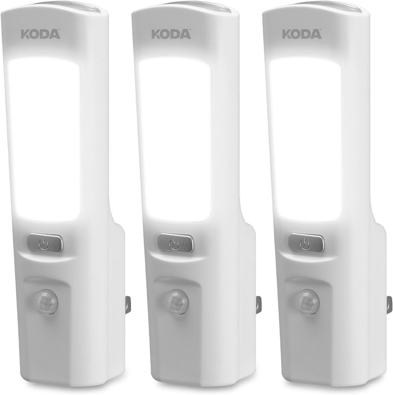 Koda White Plastic LED Power Failure Nightlight 3-Pack