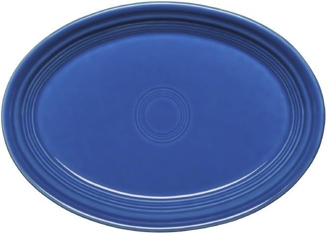 Lapis Blue Ceramic Oval Serving Platter