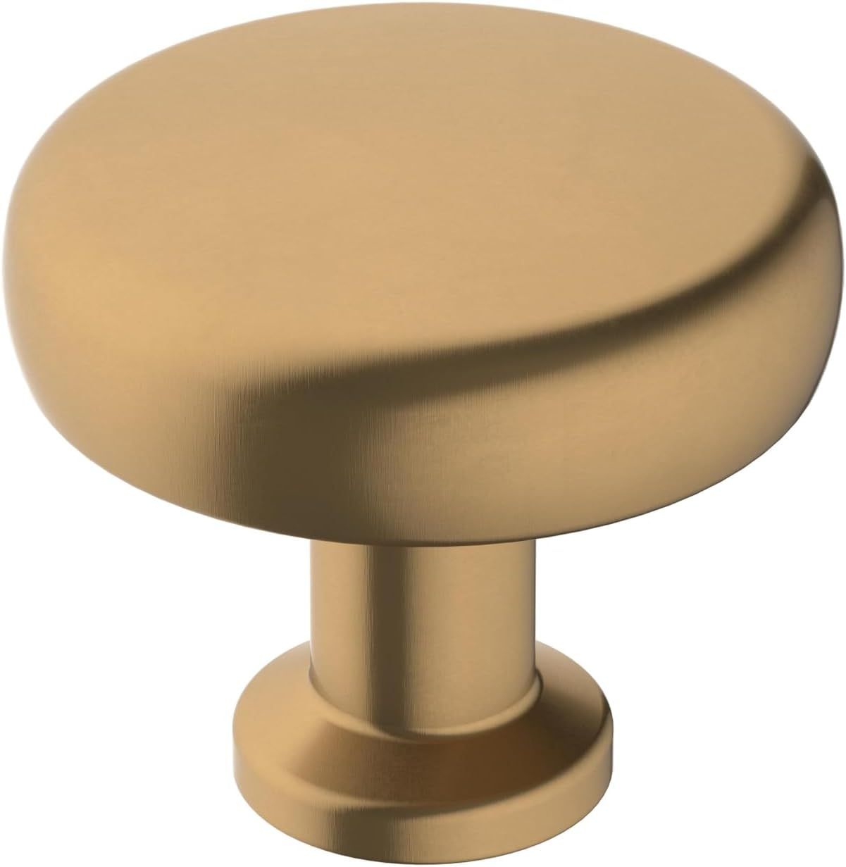 Champagne Bronze Round Cabinet Knob with Mounting Hardware