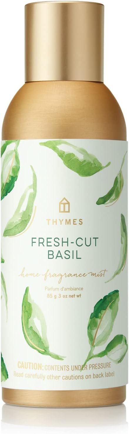 Fresh-Cut Basil Home Fragrance Mist with Gold Cap