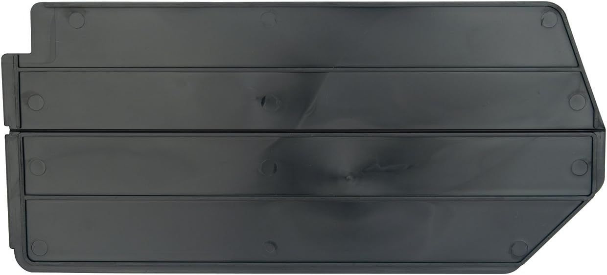 Black Plastic Storage Bin Dividers, 17" x 10" (Set of 6)