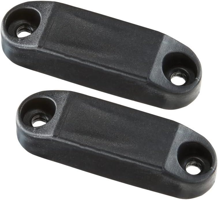 Black Plastic Magnetic Door Catch Set, 2.437 inches