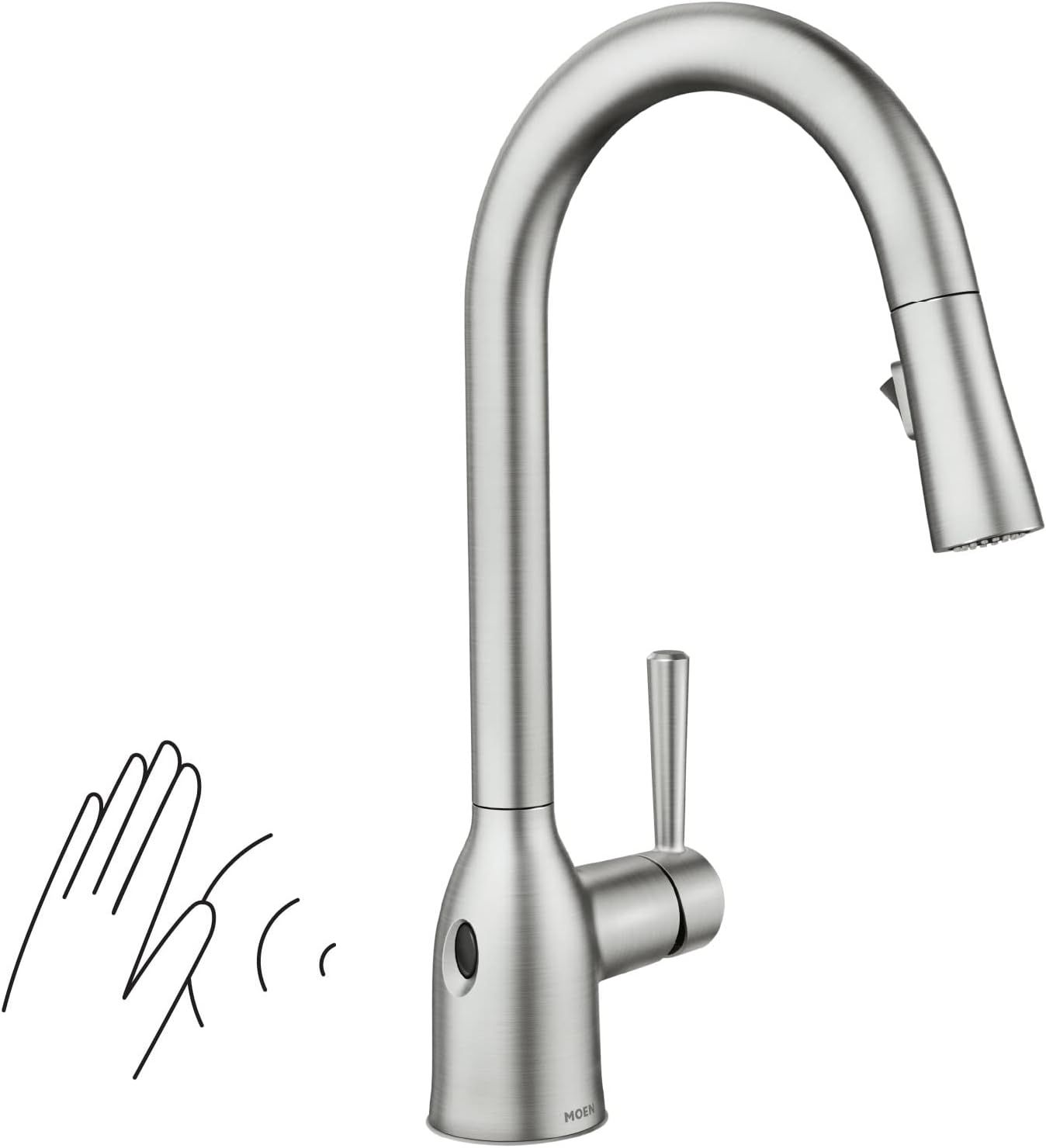 Adler Stainless Steel Touchless Pull-Down Kitchen Faucet