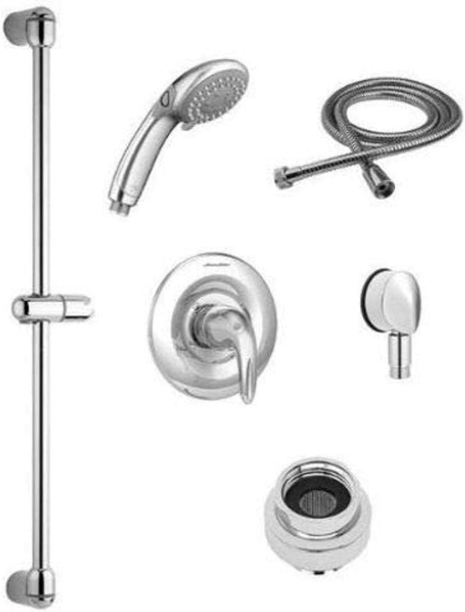 Chrome Adjustable Handheld Shower System with Slide Bar