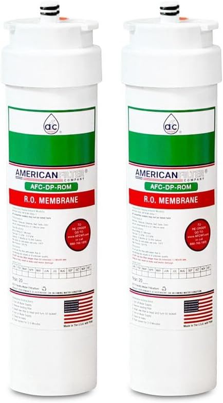 American 14" Reverse Osmosis Membrane Water Filters, 2-Pack