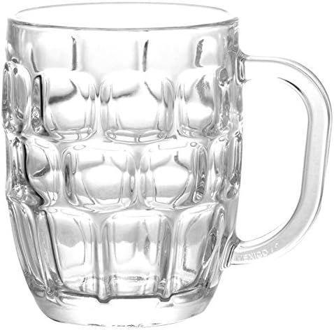 Libbey Clear Glass 19.25 oz Dimpled Beer Stein Mug Set