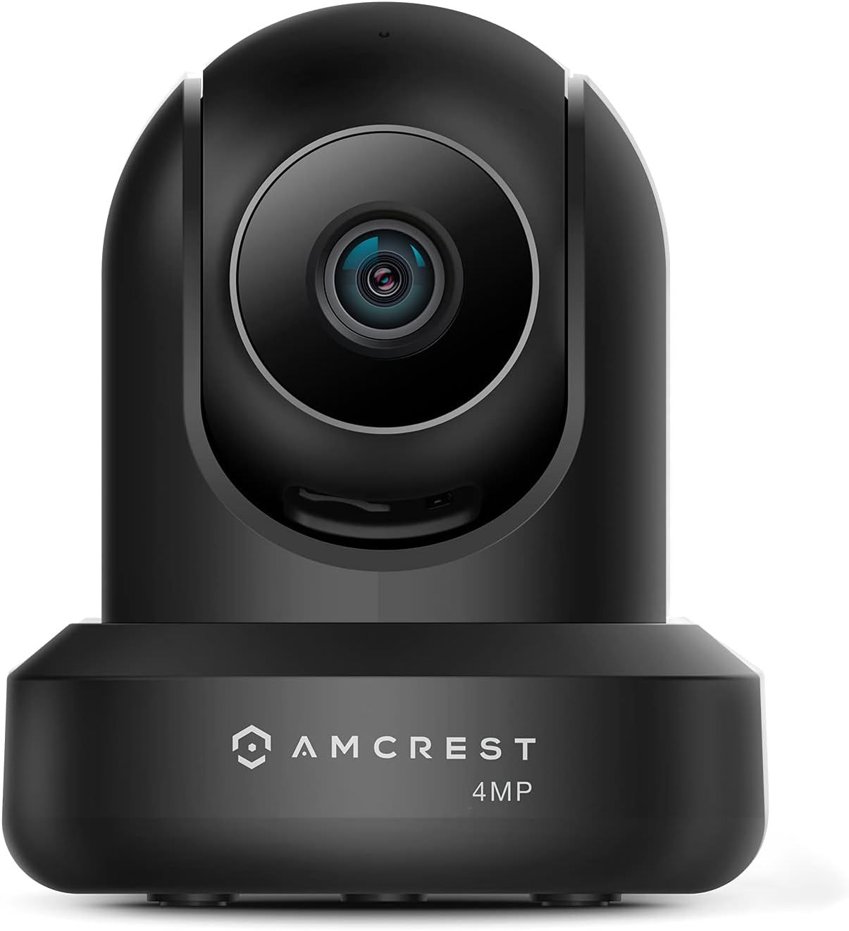 Black 4MP Indoor WiFi Dome Security Camera with Night Vision