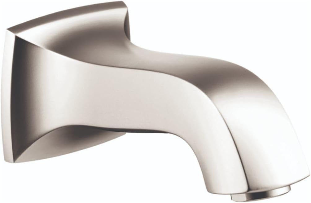 Polished Nickel Modern Wall Mounted Tub Spout