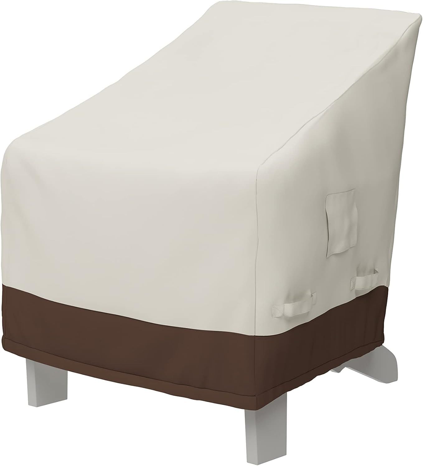 Beige and Tan Polyester Adirondack Chair Cover