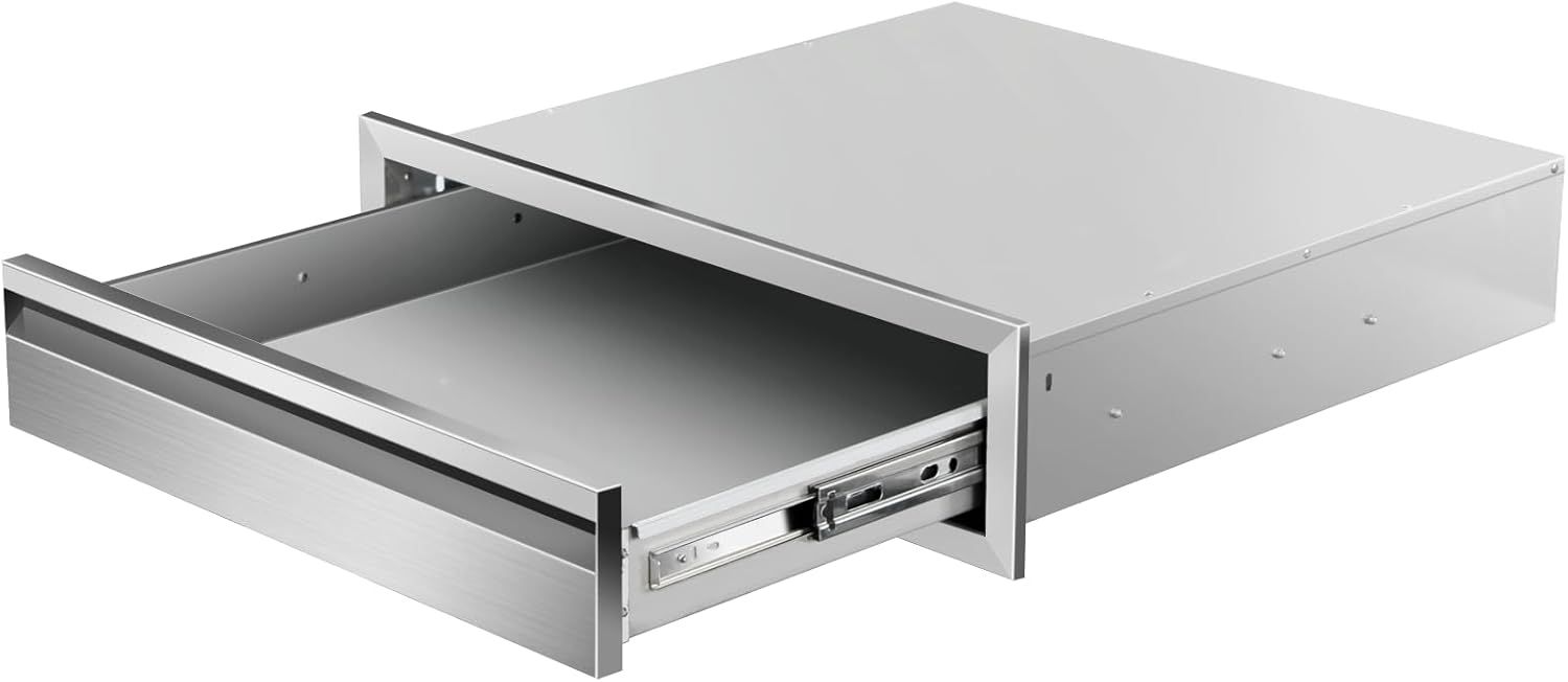 24" Stainless Steel Single BBQ Drawer for Outdoor Kitchen