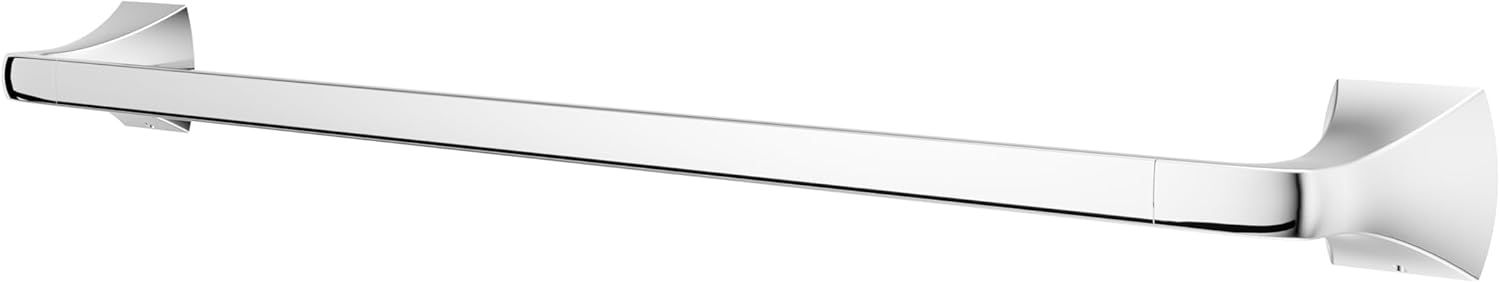 Polished Chrome 24-Inch Double Wall-Mounted Towel Bar