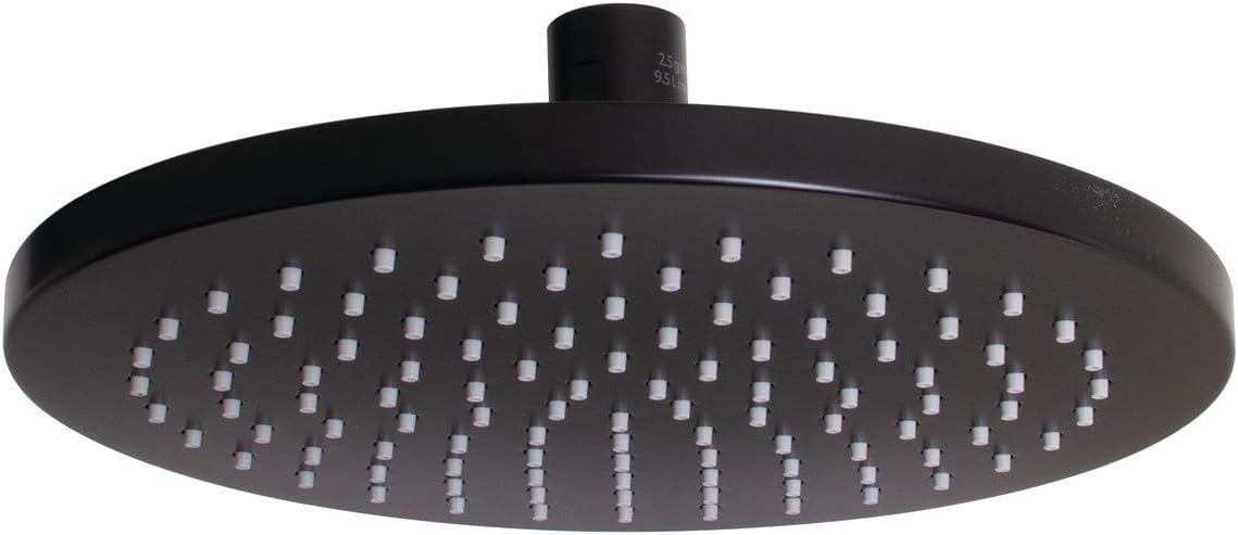 Matte Black Brass Round Rain Shower Head