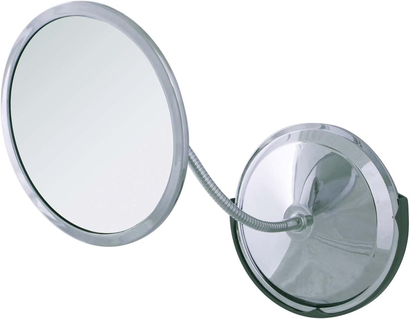 Chrome Fogless Wall Mounted Gooseneck Mirror with 5X/10X Magnification