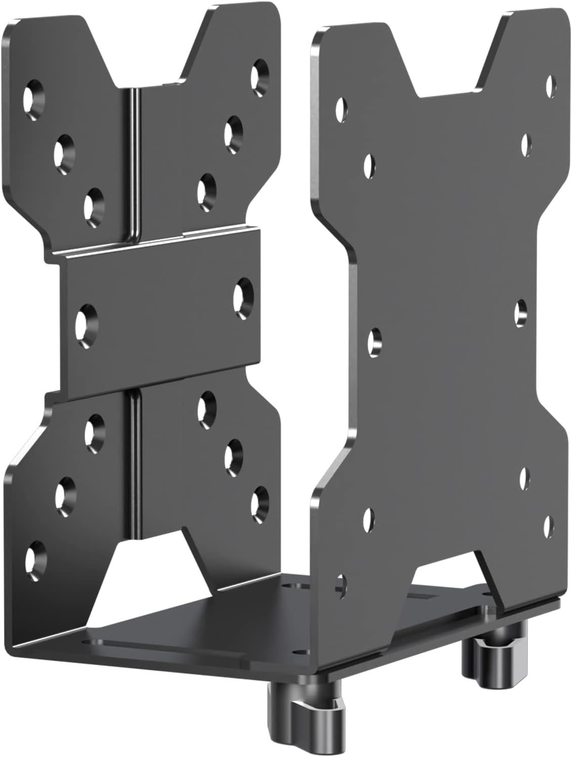 Black Adjustable Thin Client Mount Bracket for Mini PCs