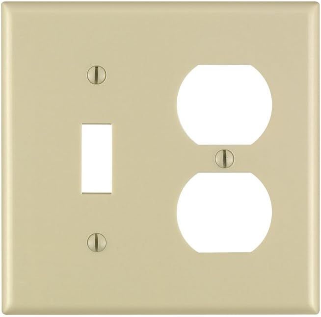 Ivory 2-Gang Thermoset Duplex Toggle Wall Plate