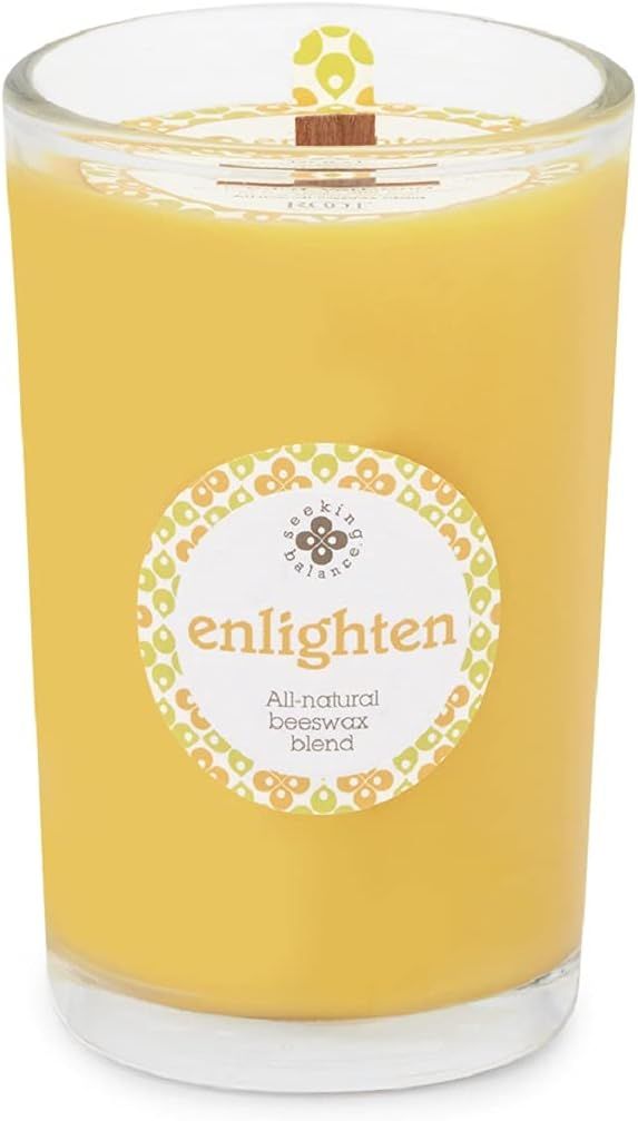 Enlighten Cedar Verbena Scented Beeswax Jar Candle