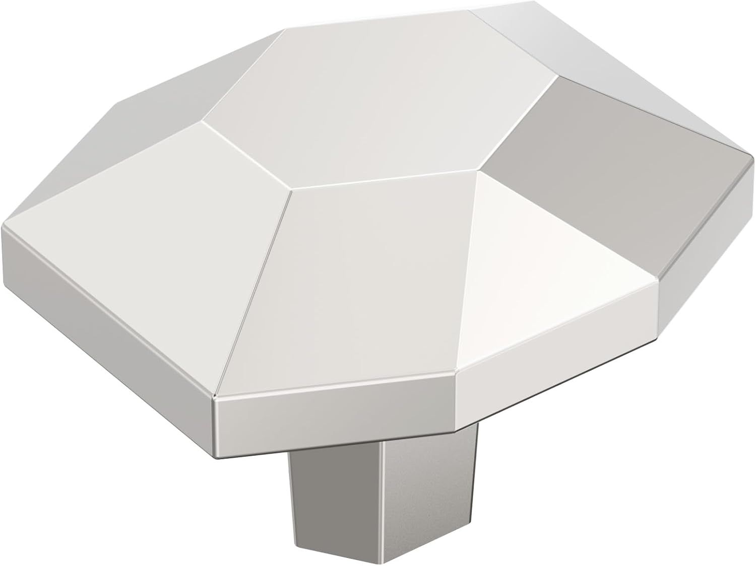 St. Vincent Polished Nickel Geometric Cabinet Knob