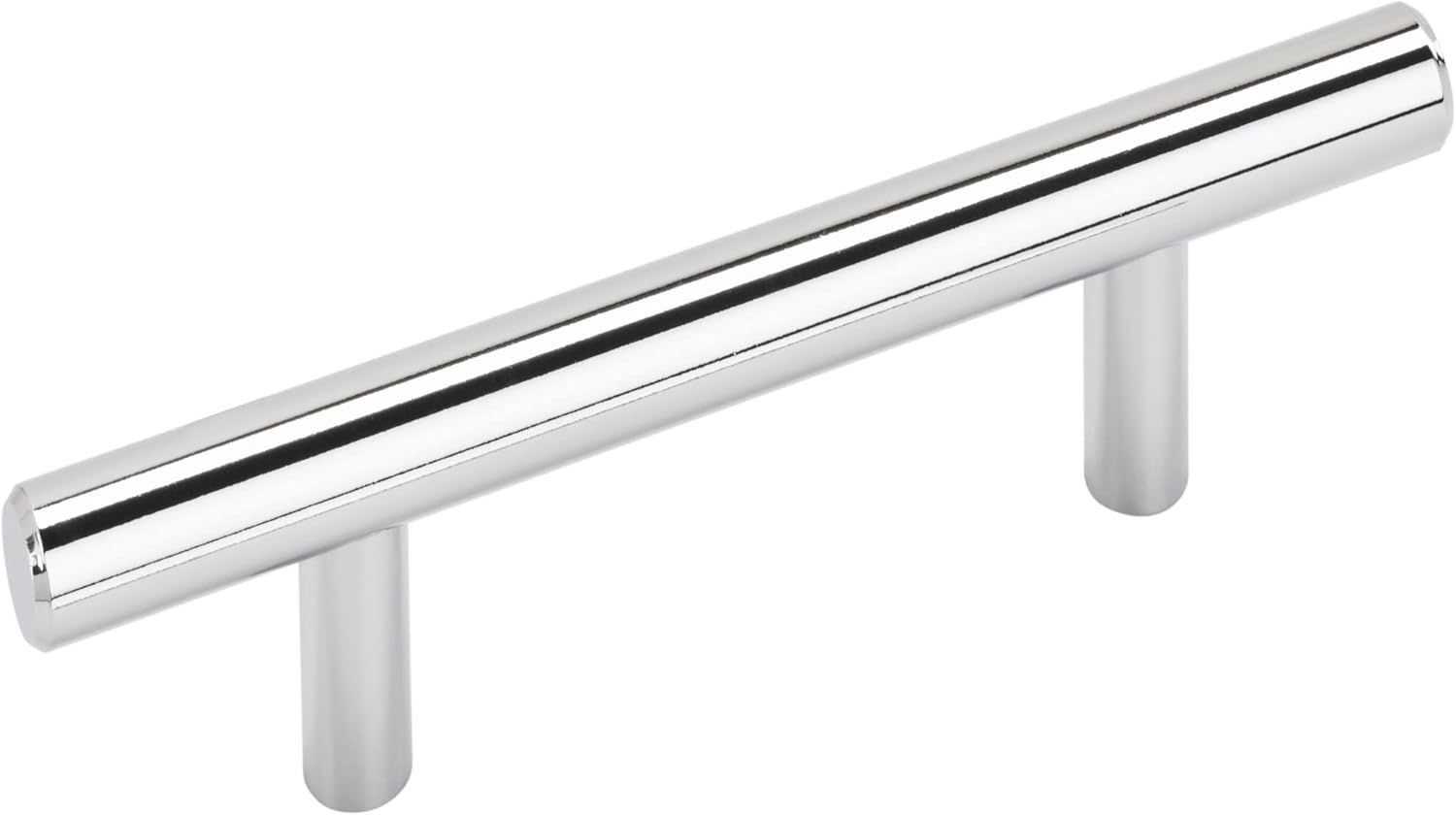 Polished Chrome 5.375" Modern Bar Cabinet Pull