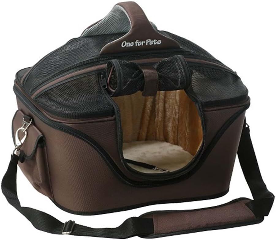 Extra Small Brown Soft Sided Airline Approved Pet Carrier