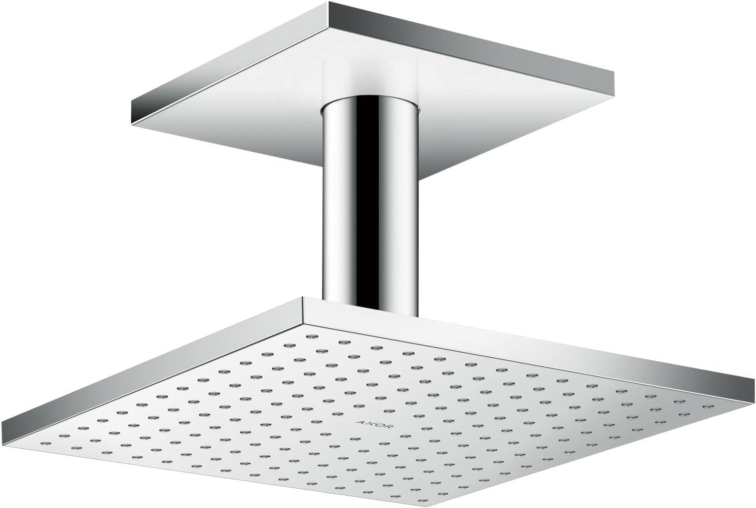 Modern Chrome Square Ceiling Mounted Rain Showerhead