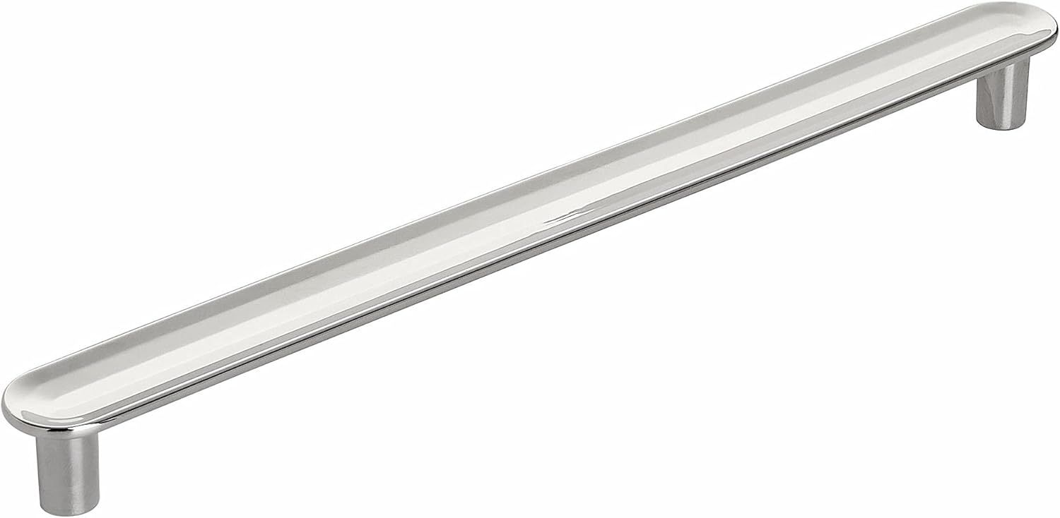 Polished Nickel 7-9/16 inch Concentric Cabinet Pull Handle