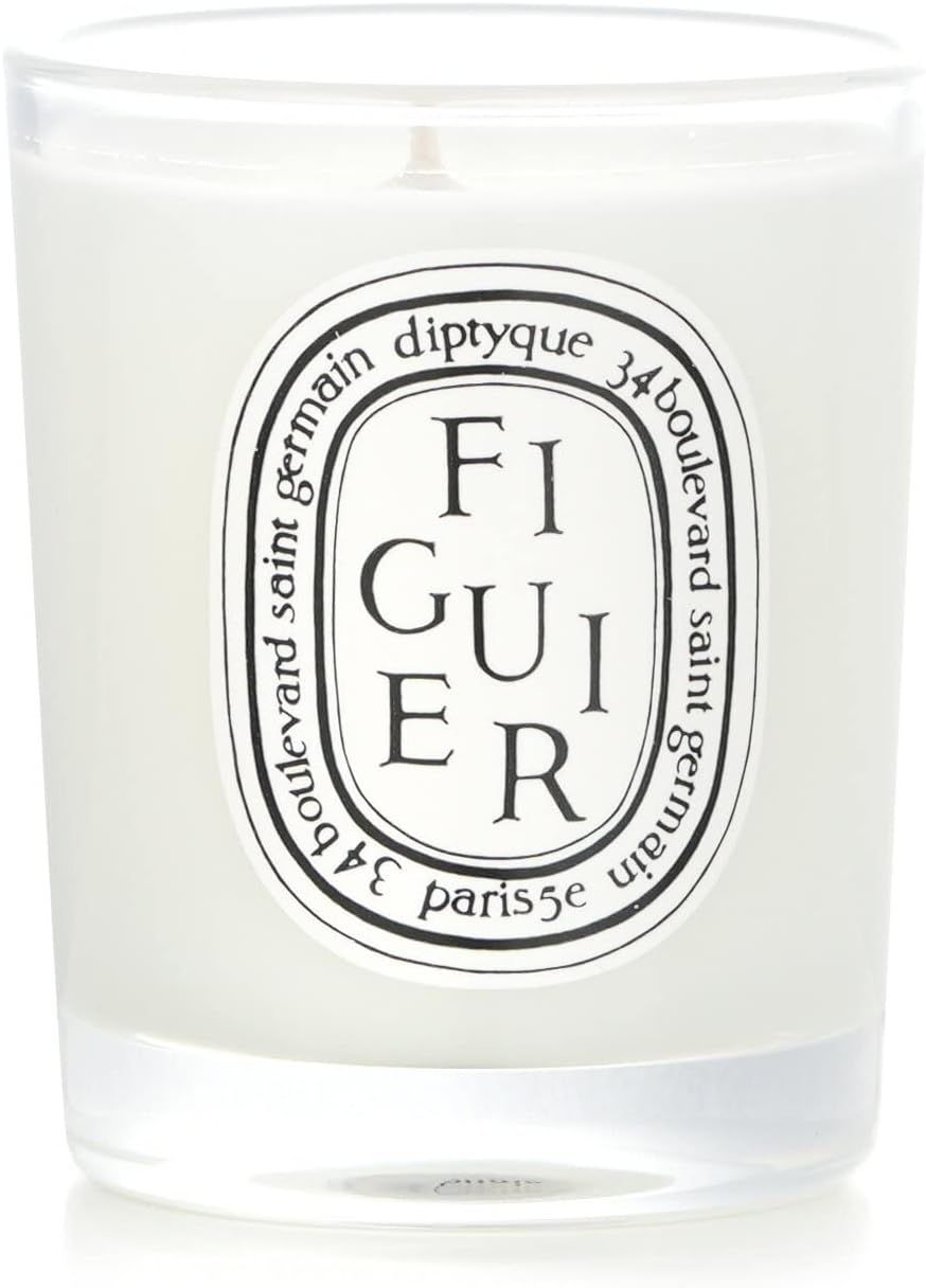 Soy Figuier Scented Candle in Green Glass, 8 oz