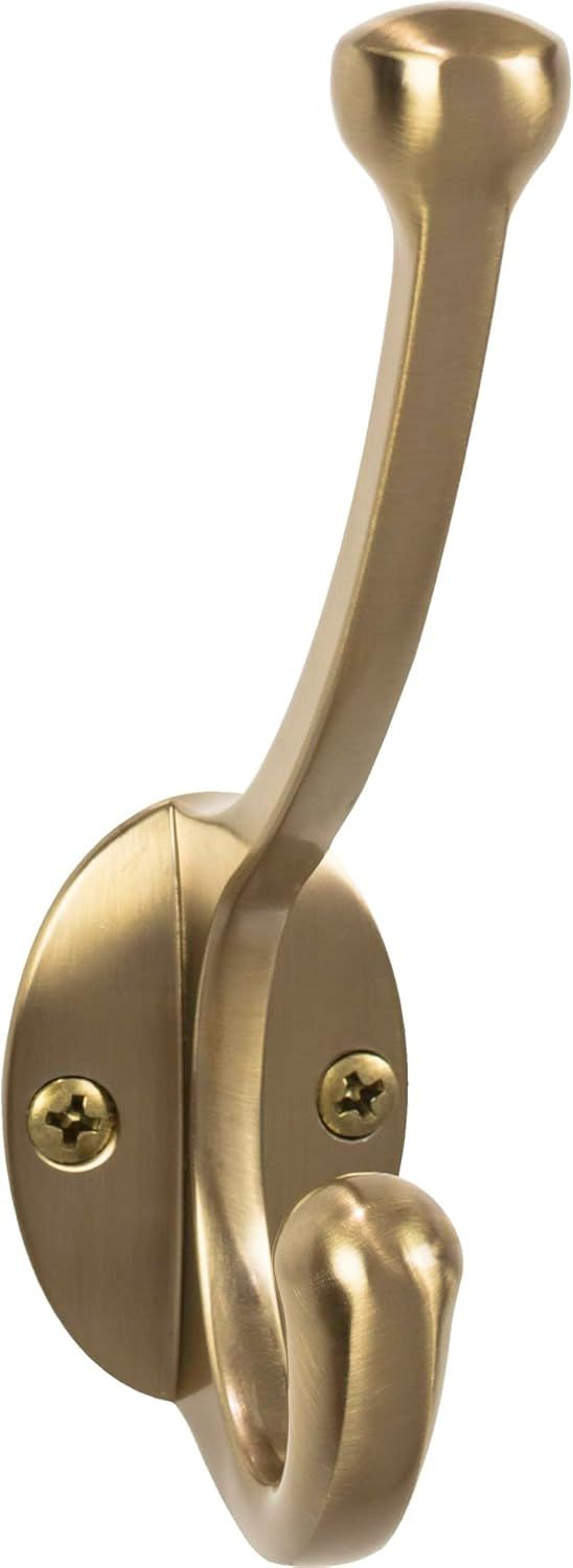 Honey Bronze Wall Mount Double Robe Hook