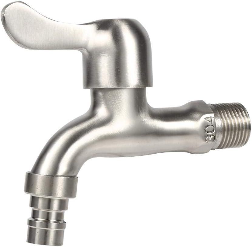 Polished Stainless Steel Wall Mounted Garden Faucet