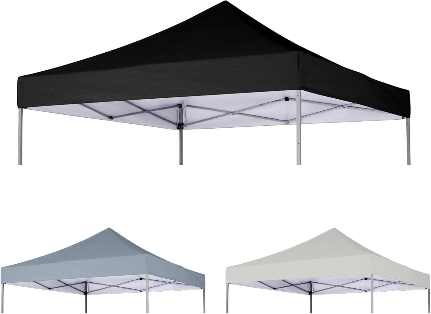 Black 8x8 Waterproof Pop-Up Canopy Replacement Top