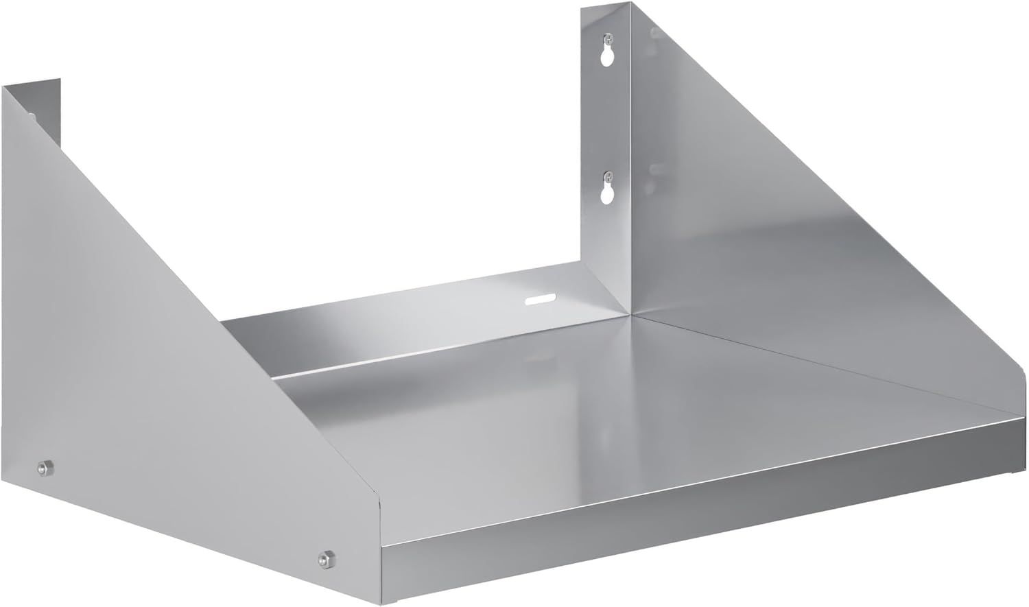 24" Stainless Steel Wall Shelf with Side Guards