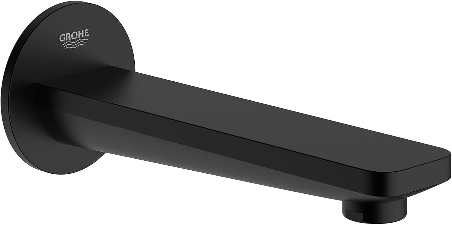 Matte Black Wall Mounted Tub Spout