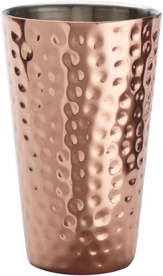 Copper Hammered Stainless Steel 16 oz Tumbler