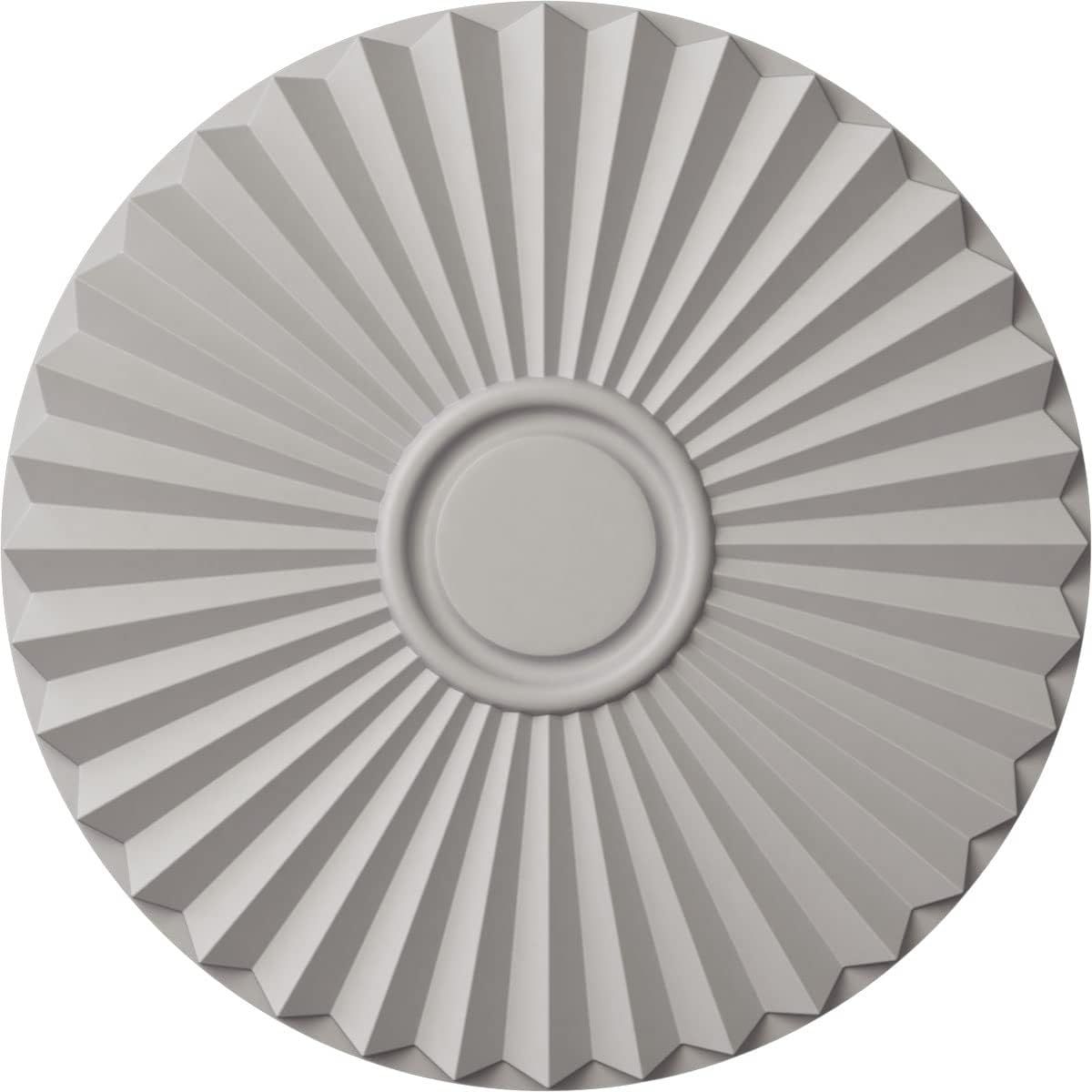 Ultra Pure White Hand-Painted Ceiling Medallion 19.75"