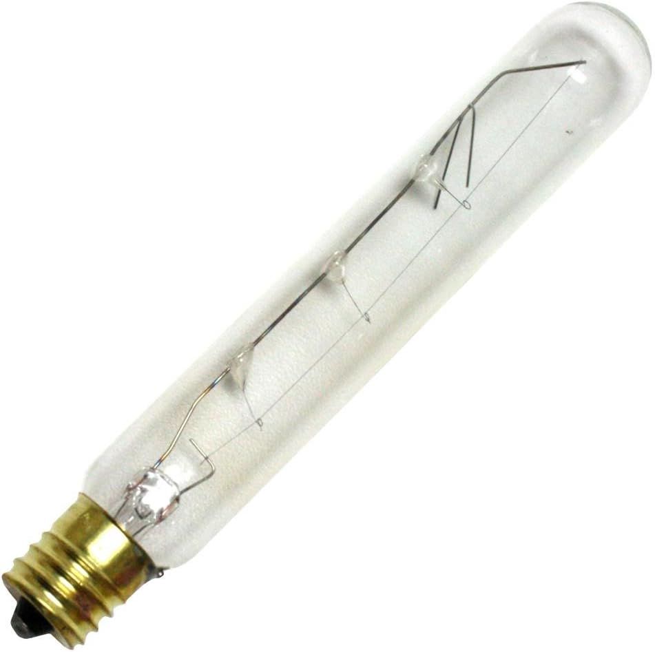 Clear 40W T6.5 Intermediate Screw Base Tubular Incandescent Bulb