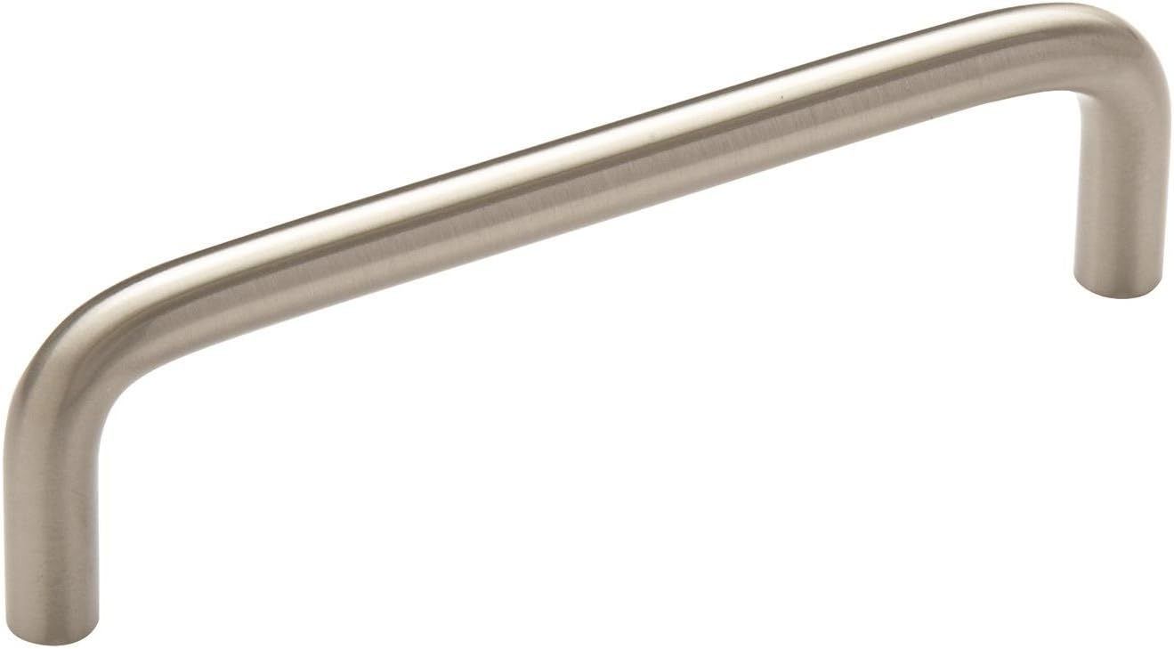 Satin Nickel 4-Inch Brushed Cabinet Bar Pull